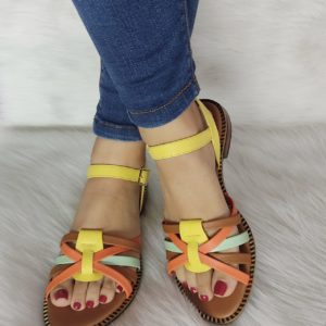 Sandalia Plana Cuero