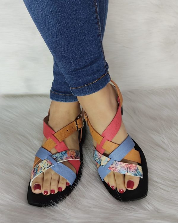 Sandalia Plana Cuero