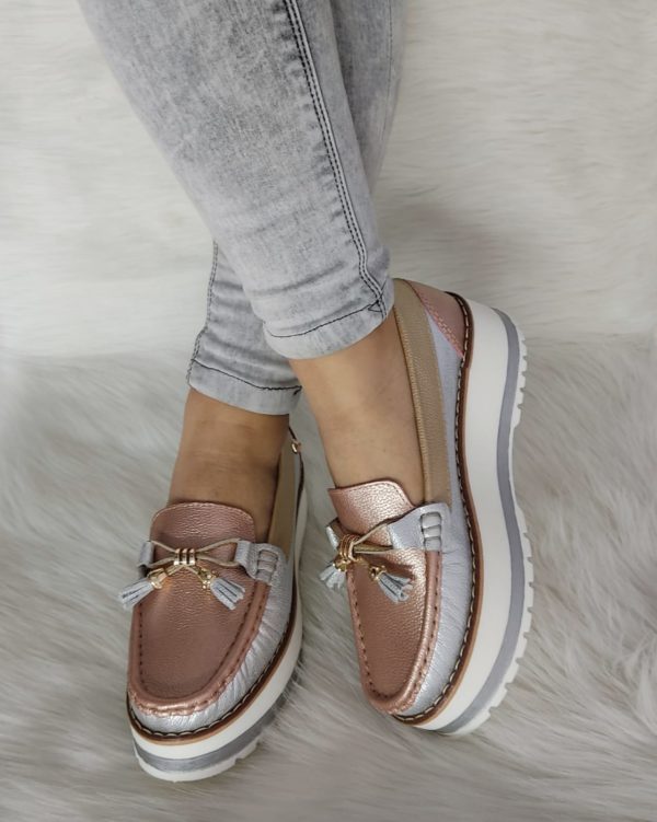 Mocasin en Cuero